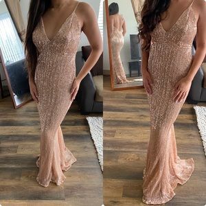 Rose gold gown